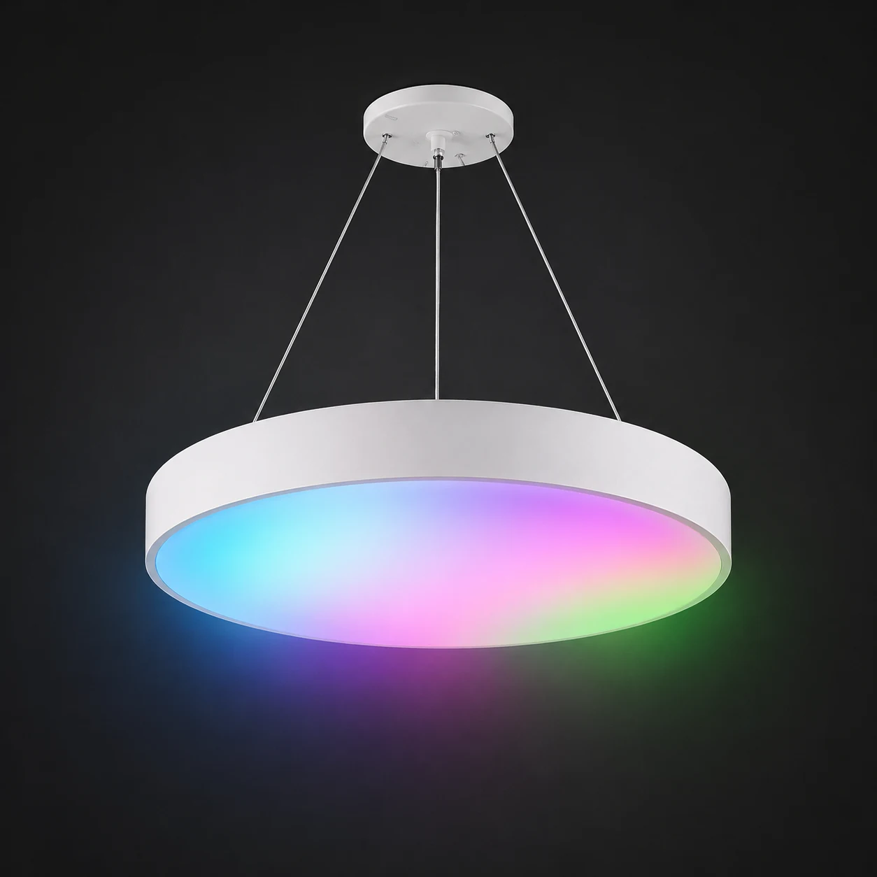 Suspension circulaire LED RGB Aura Disc RGB